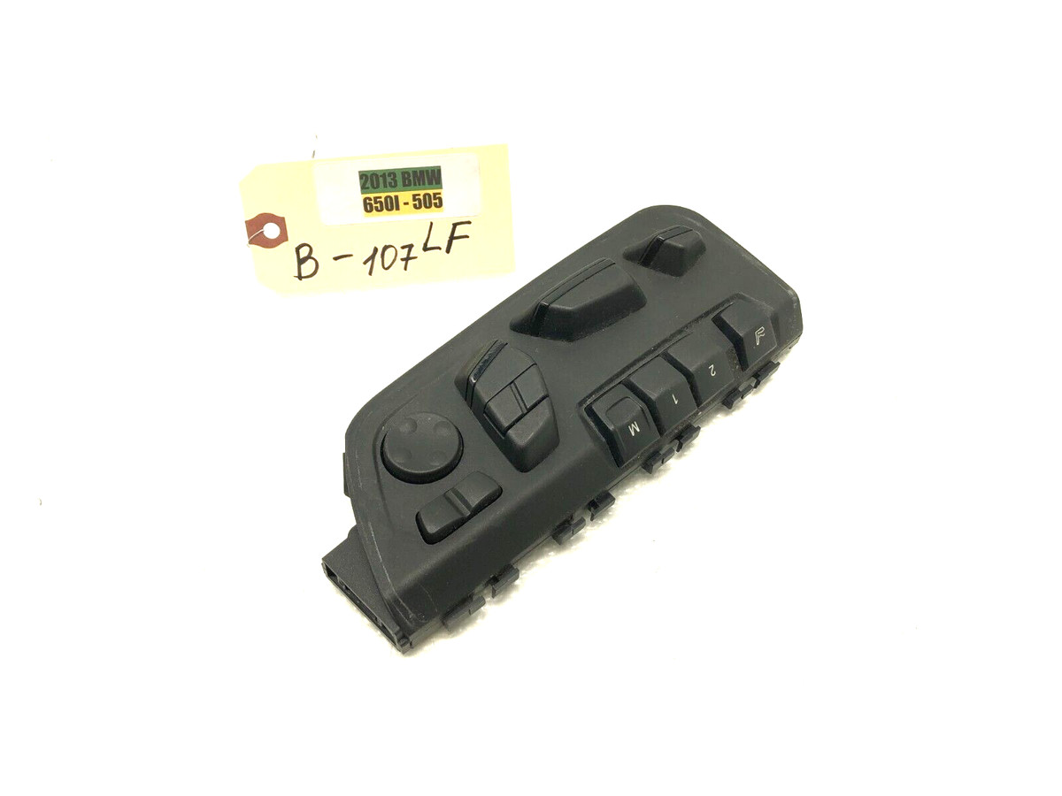 2012-2018 BMW 650i F06 LEFT DRIVER FRONT SEAT ADJUSTMENT SWITCH 