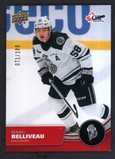 2021-22 Upper Deck CHL Hockey Exclusives Parallel #118 Isaac Belliveau /100