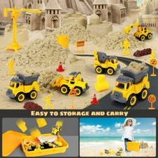 Sand Construction Kit,2.2Lbs Magic Sand, Truck Toy,Dump Truck Sand Set with Sand