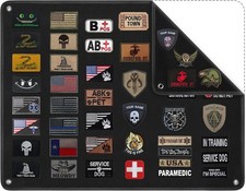 Tactical Patch Board, 18" x 24" Double-Sided Foldable Patches Panel Holder for C