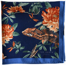 NEW TED BAKER London 100 WOOL Pocket Square Handkerchief