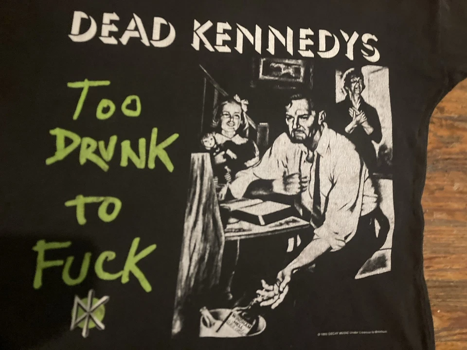 Camisa Dead Kennedys Vintage Puntada Única Bandera Negra Ramones Circle Jerks Damned Foto 4 de 4