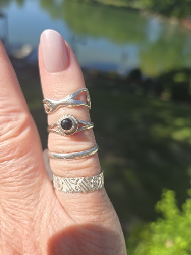 4 Sterling Silver Rings Various Sizes $49.95