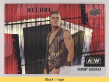 2022 Upper Deck Allure AEW Horizontal Red Rainbow Sammy Guevara #108 READ 0b3
