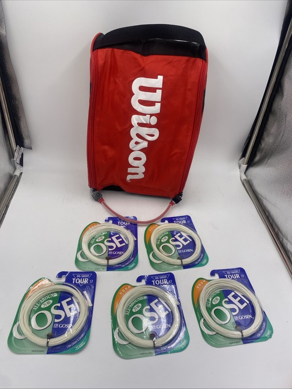 Gosen OG-Sheep Tour 17, power with soft feel. white,5 sets w Wilson Carry Case