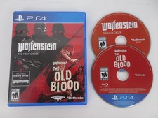 Wolfenstein The New Order & The Old Blood (Sony PlayStation 4, 2017) WORKS GREAT