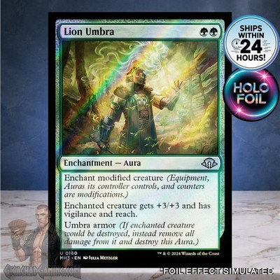 Lion Umbra | #160 | Uncommon | Foil | Modern Horizons 3 | Near Mint - MTG