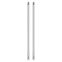 "2Pcs Kugelkopf-Innensechskant-Schraubendreher-Bit 5Mm 1/4\" Sechskantschaft 200Mm"