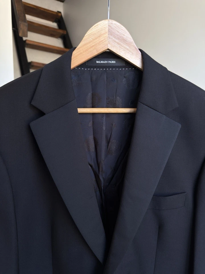 PIERRE BALMAIN PARIS Mens Blazer Jacket Black Size M Chest 40 in NO FEES TO US! - Image 3 of 4