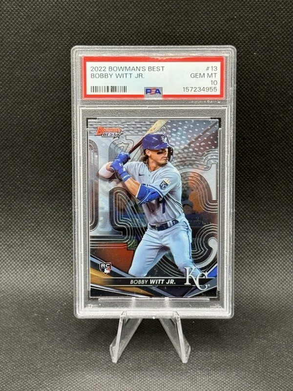 Bobby Witt Jr. 2022 Bowman's Best #13 RC PSA 10 Royals