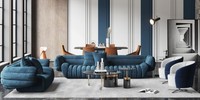 Samt Sofa 2 Sitzer Wohnlandschaft Relax Massivholz Sitz Design Couch Lounge