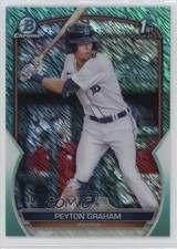 2023 Bowman Chrome Prospects Aqua Shimmer Refractor 105/125 Peyton Graham 18f2
