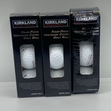 3 Boxes of Three 3 Kirkland Four-Piece Urethane Cover Golf Balls