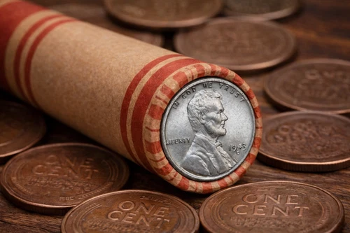 Wheat Cent Roll 1909–1958 w/ Unc 1943 Steel Penny Ender P-D-S Unsearched