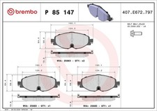 Bremsbelagsatz Vorne Trw-System für Audi A1 Allstreet GBH City Carver ab 12->