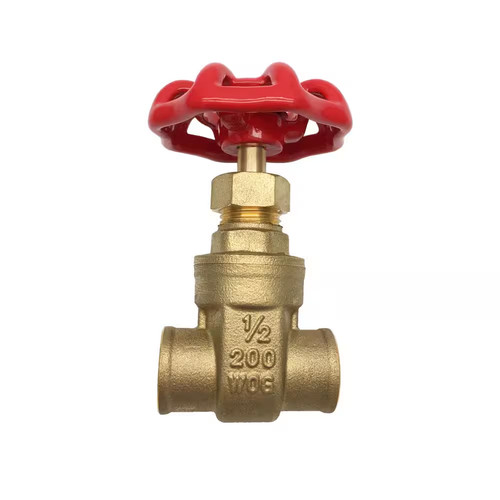 1 In. SWT X SWT Heavy Pattern Brass Gate Valve