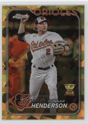 2024 Topps Chrome Sapphire Edition Gold 2/50 Gunnar Henderson #450 1t6i