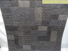Qty=96 sq ft (24 tiles x 24"x24") x 3/16" Mohawk Carpet Tiles Gray/Tan Design