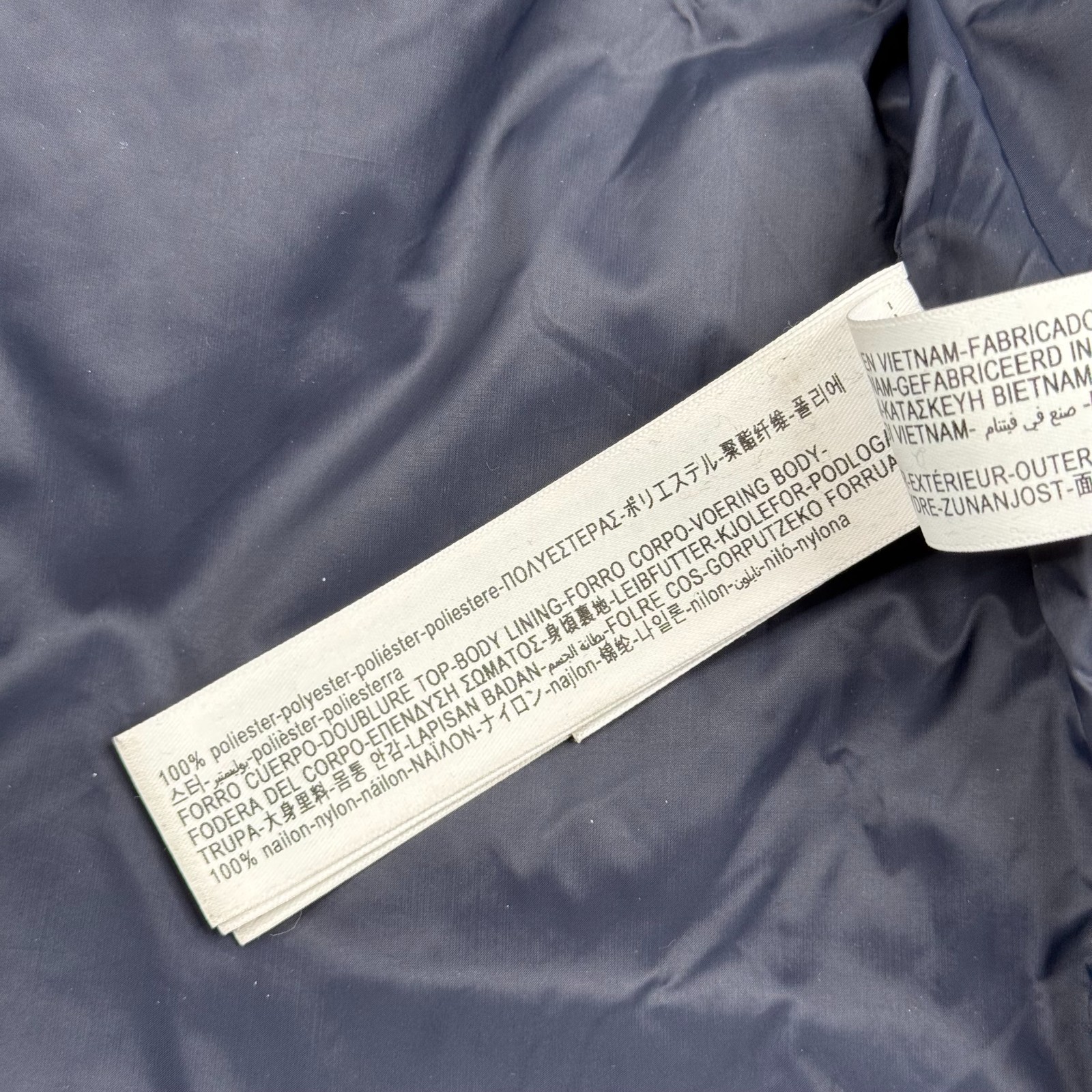 Massimo Dutti Mens Navy Blue Down Feather Fur Trim Hooded Parka Jacket Size XL thumbnail 13