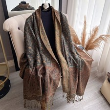 Comfortable Jacquard Scarf Bohemian Scarf Fashion Accessory Generous Dimensions