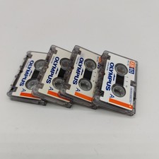Olympus XB60 MC-60 Microcassette Tapes x4 for Dictaphones