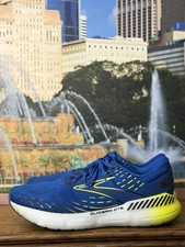 Brooks Glycerin GTS 20 Mens 11 Blue Yellow Running Shoes 1103831D482 EUC