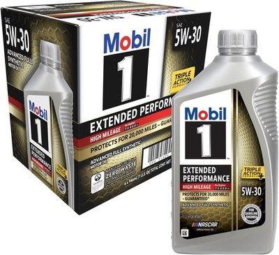 Mobil 1 Extended Performance High Mileage Full Synthetic Motor Oil 5W-30, 1... 