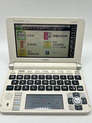 EXーWord XDーU6000 NB CASIO EX-word XD-U6000 Electronic Dictionary JP English Tested