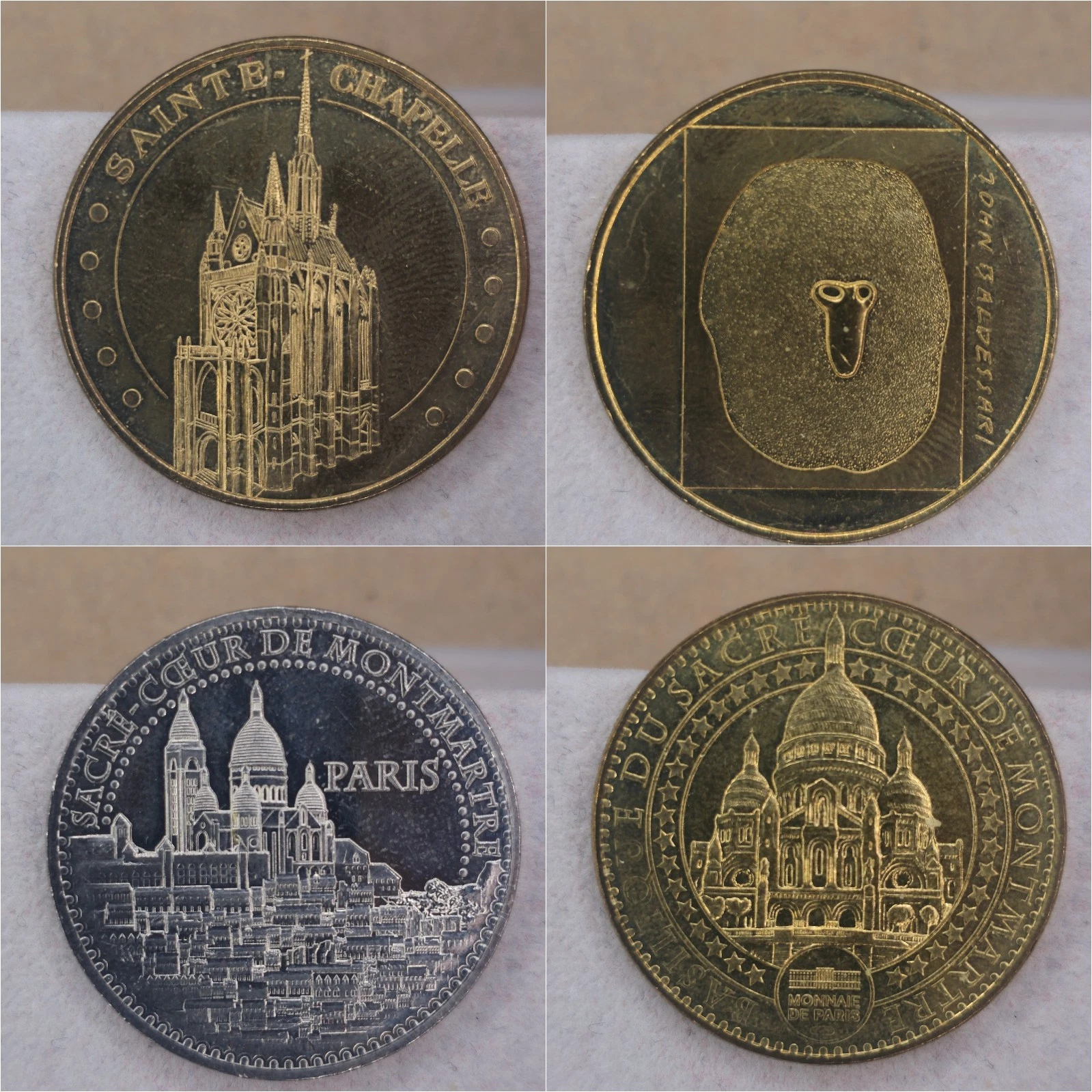 Paris 75 - Lot Jetons Touristiques Médailles Souvenirs Monnaie de Paris