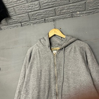 Ozark Trail Mens Heather Gray Full Zip Hoodie Sweatshirt Basic Athletic Fleece