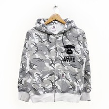 VTG Aape By Bathing Ape Camo Hoodie jacket Zip-Up Sweatshirt Rare men size M