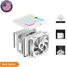 Peerless Assassin 140 Digital White CPU Cooler - Dual Tower, ARGB Digital Scr...
