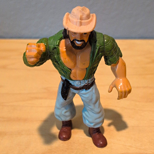 WWF Skinner Action Figure w/ Tan Hat, Green Shirt,...