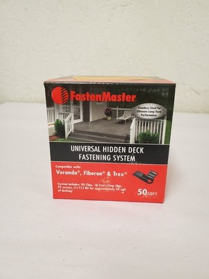 FastenMaster Universal Hidden Deck Fastening System - Clips/Screws for 50 Sq.Ft