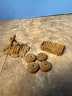 Marx Battleground Land Mines Brown  Vtg Playset Lot