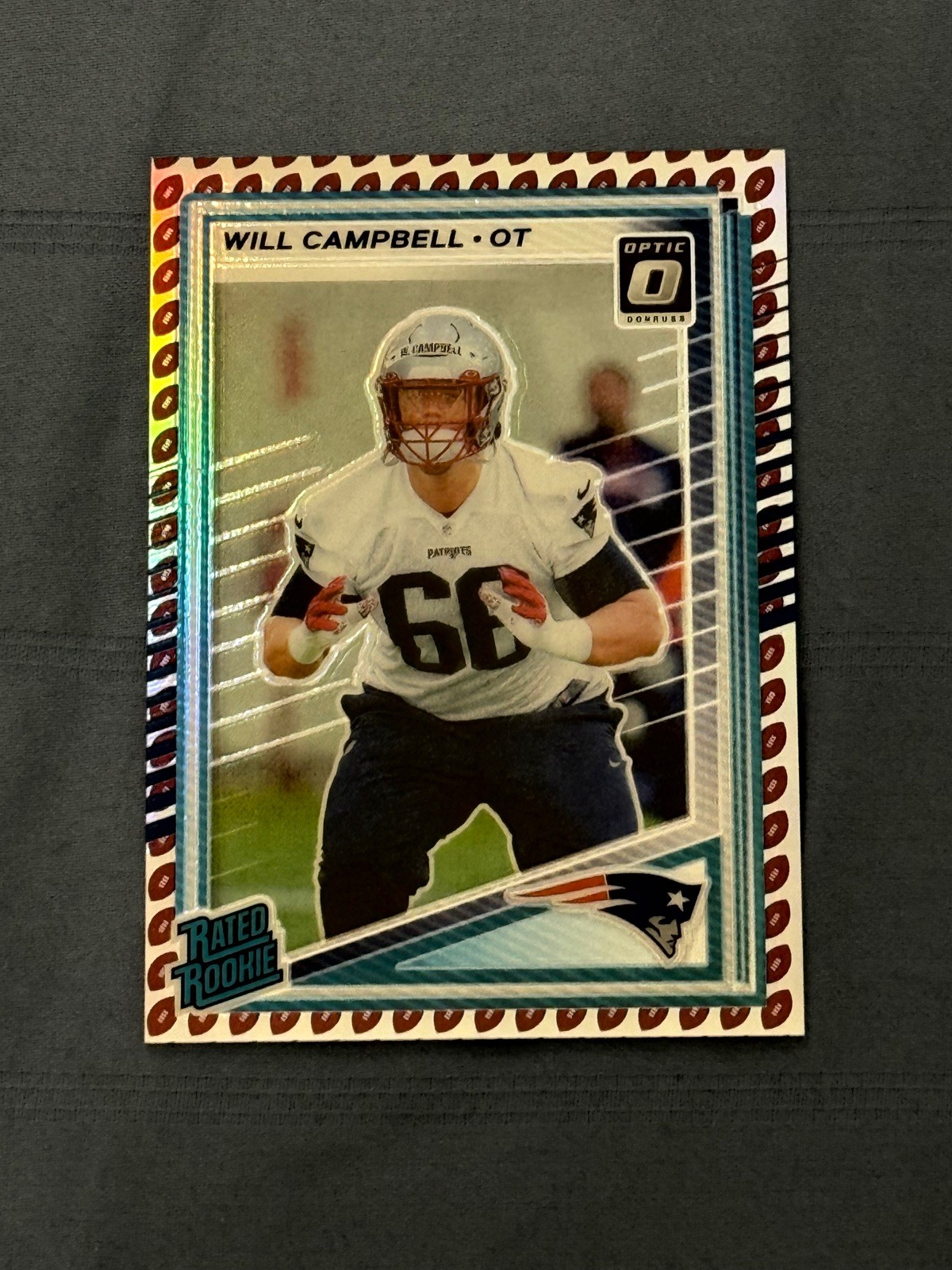 Will Campbell - 2025 Donruss Optic Rated Rookies Preview Football Emoji #345 SSP