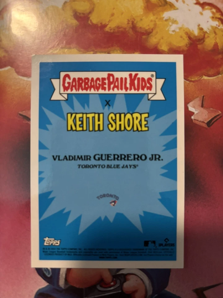 2022 Topps Garbage Pail Kids GPK x MLB Vlad Guerrero Gone Guerrero 13B #'d /150 - Image 2 of 3