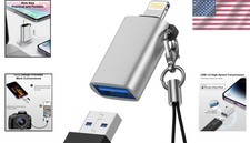 2 Pack Lightning to USB 3.0 OTG Adapter for iPhone 14 13 12 11 iPad Flash Drive