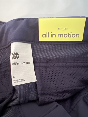 All In Motion Boys' Golf Shorts Navy Blue - Size 8 - NEW! - Picture 6 of 6