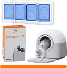 4-Pack Deodorizer for Self-Cleaning Litter Box Automatic Electronic Hands-Free S