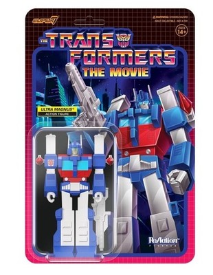 Ultra Magnus The Movie 2022 3.75'' TRANSFORMERS ReAction Super 7 *crease in pkg