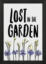 Lost in the Garden Wallart Framed Wall Art Poster Canvas Print Picture