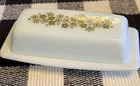 Vintage Pyrex Spring Blossom Crazy Daisy Butter Dish & Lid USA