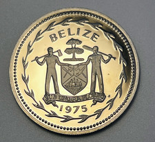 1975 Belize Proof 10 Dollars Great Curassow Only 8,794 Minted KM#45