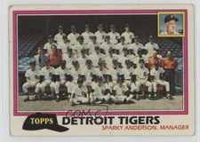 1981 Topps Team Checklist Detroit Tigers Sparky Anderson #666 HOF 1bs3