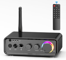 M19 BT Amplifier Stereo Receiver, Bluetooth 5.3 Mini Amplifier 2 Channels 100W X