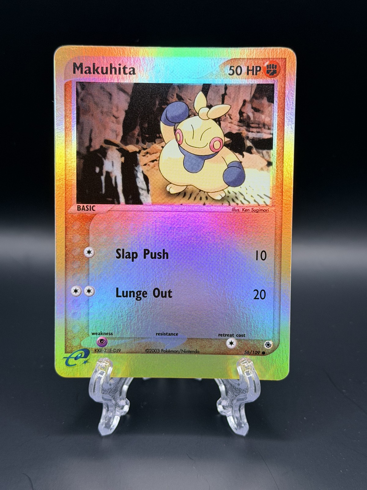 Makuhita 56/109 Reverse Holo EX Ruby & Sapphire 2003 Pokémon Card NM
