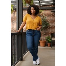 Forever 21+ Cardigan Sweater 3XL Mustard Yell...