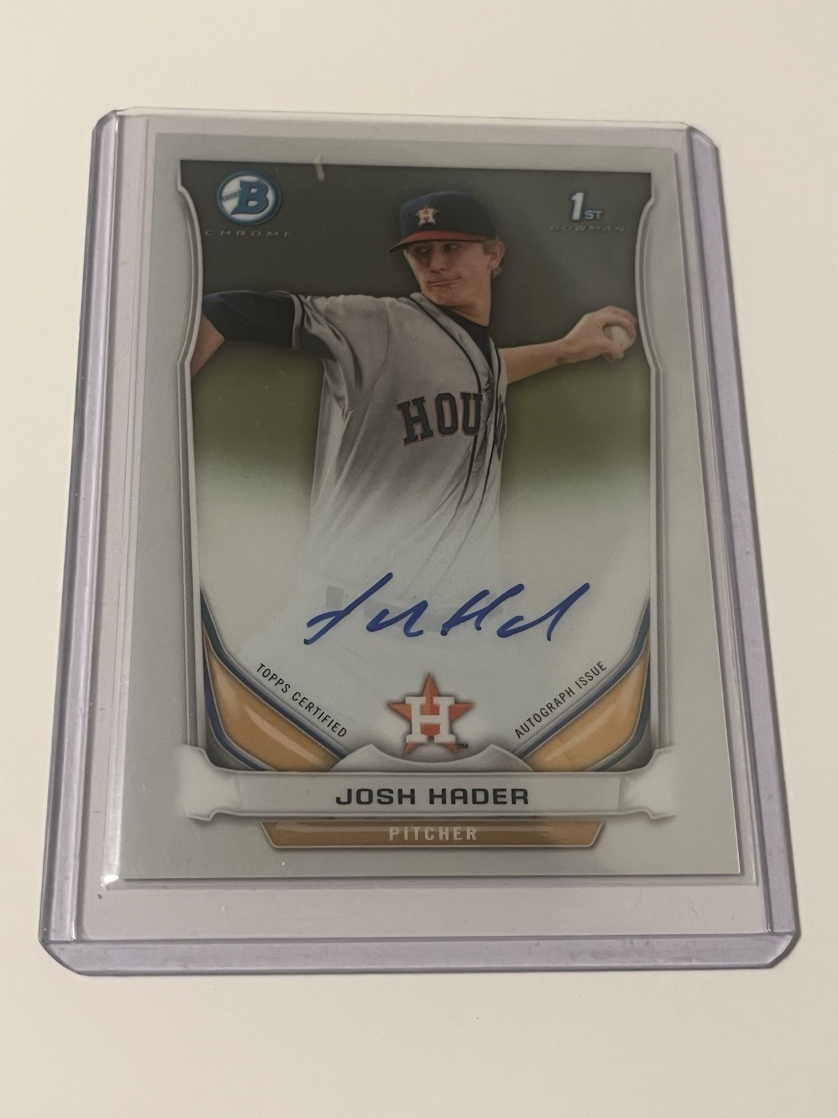 2014 Bowman Chrome Josh Hader 1st Auto #BCAP-JHA