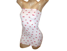 New Stripper Exotic Dancer Red Cherries Mini Tube Dress S/M Stripperwear Cherry